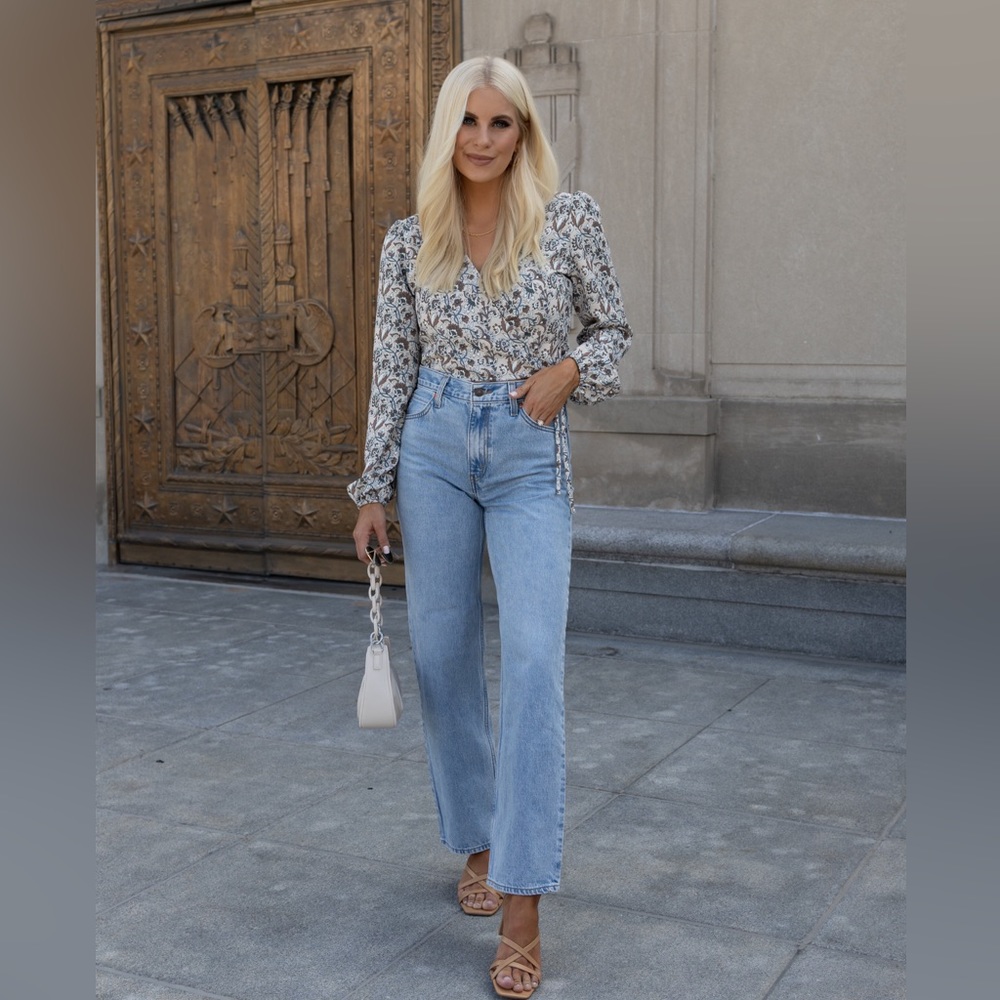 Amazon The Drop x Kathleen Post Paisley Wrap Blouse Top
